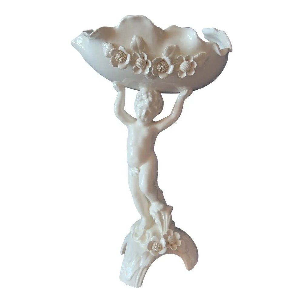 1950s Lenwile Ardalt Cherub Compote, Made in Japan